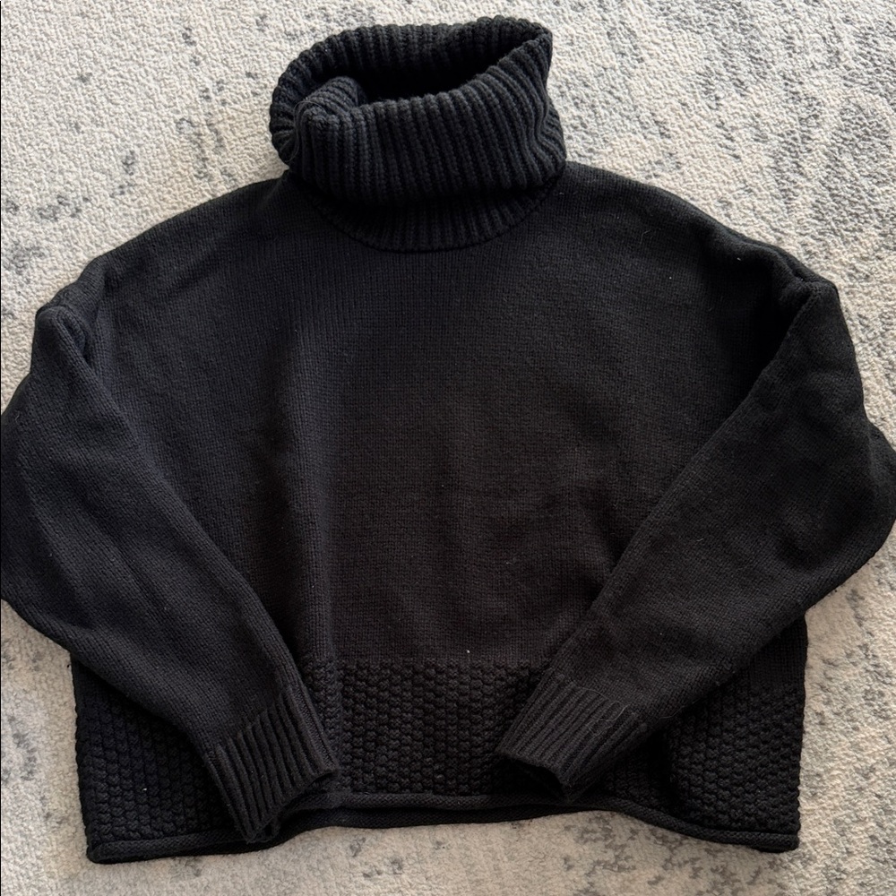 Madewell Black Turtleneck Sweater